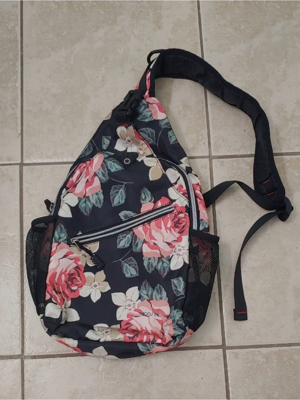 Mosiso - floral sling backpack